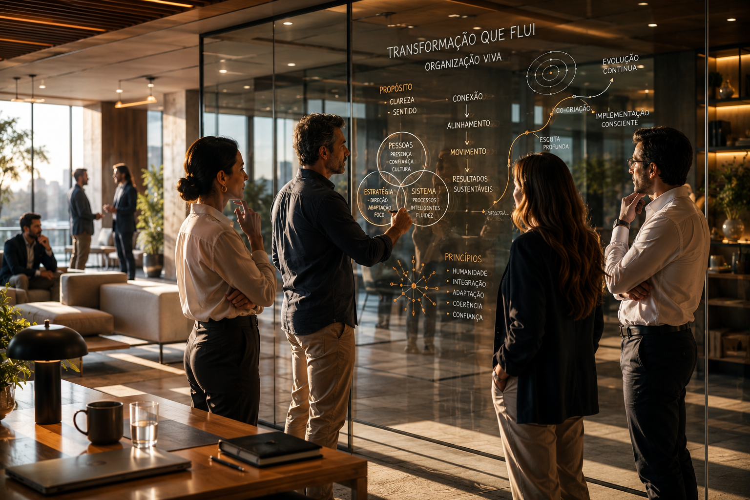 Para organizações — lideranças e equipes em transformação